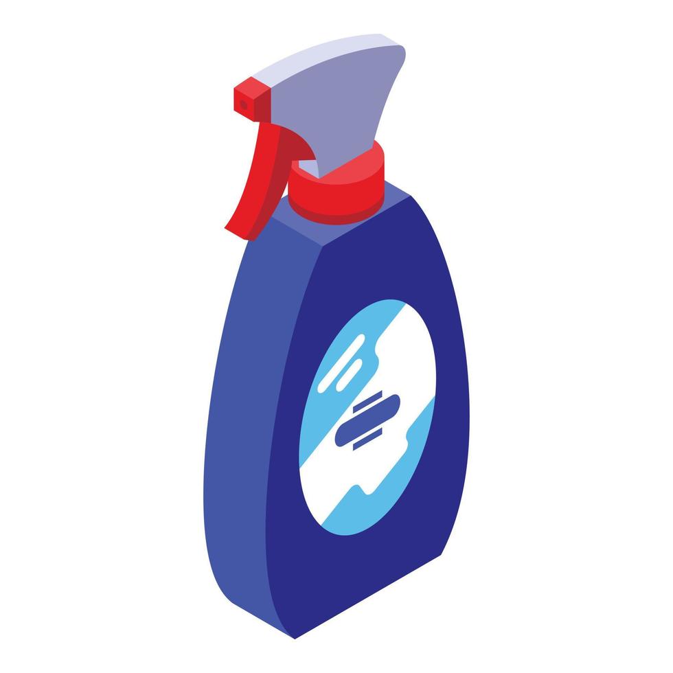 Cleaner spray bottle icon, isometric style vector