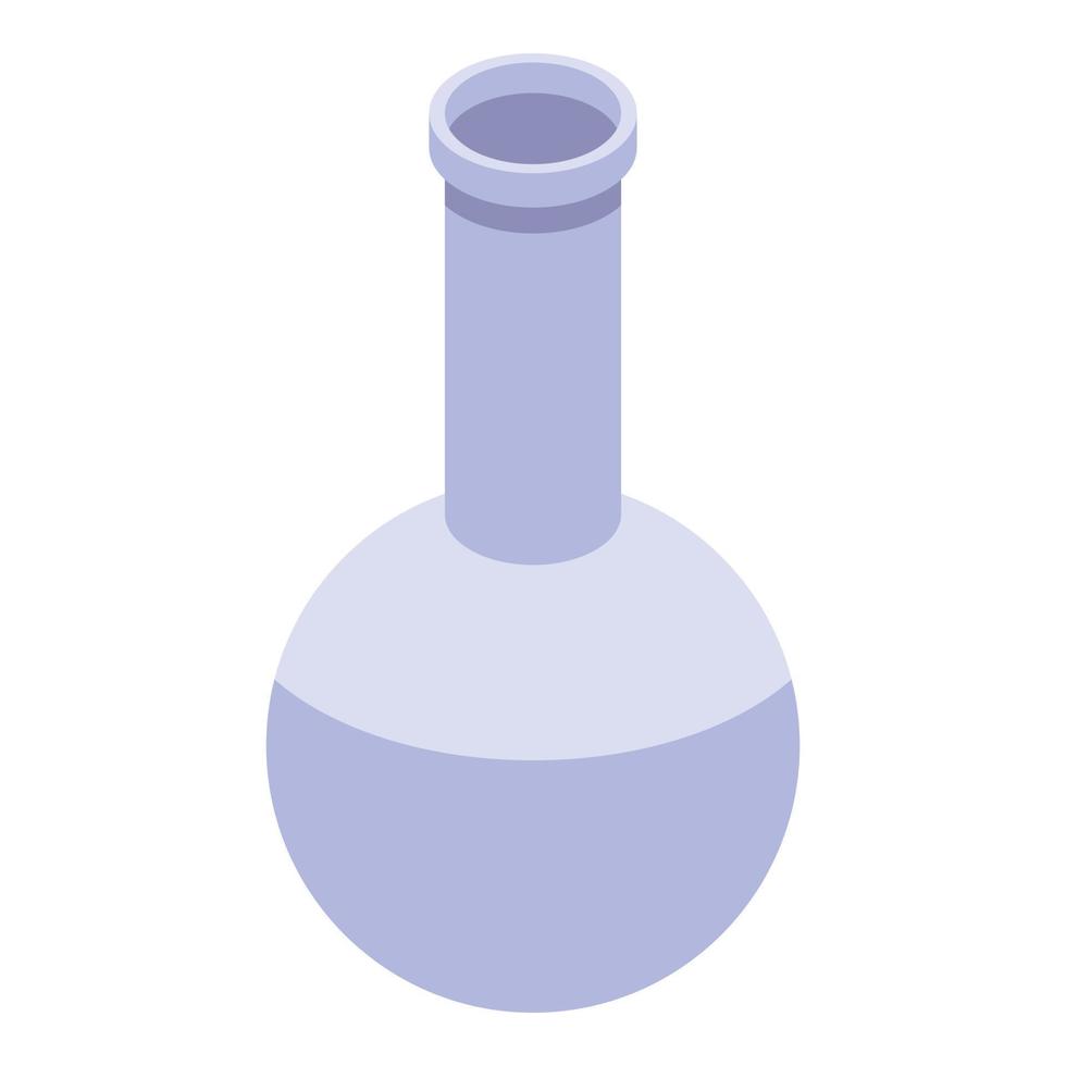 Flask icon, isometric style vector