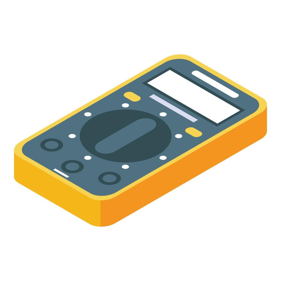 Multimeter icon, isometric style vector