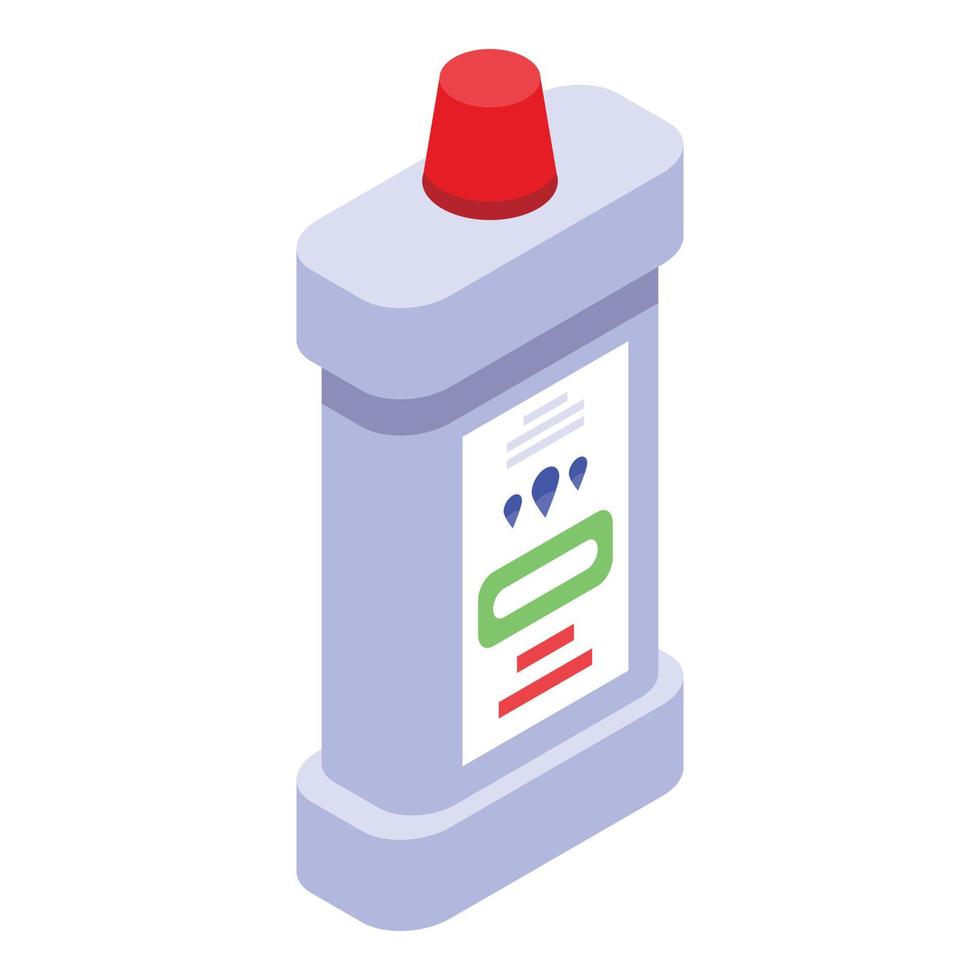 Bleach icon, isometric style vector