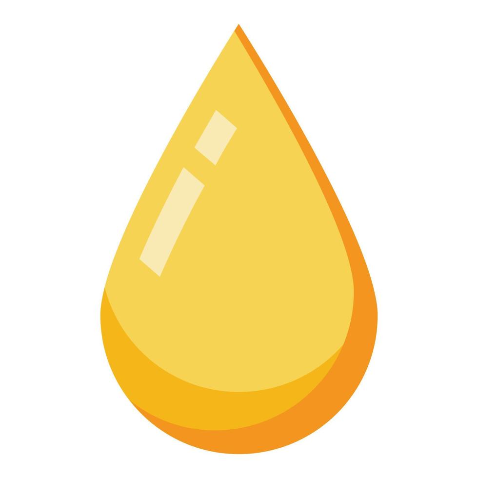 Juice drop icon, isometric style vector