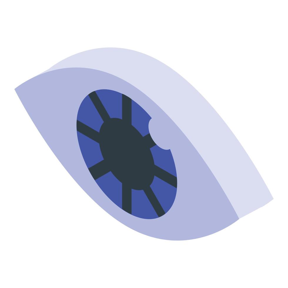 Eye icon, isometric style vector