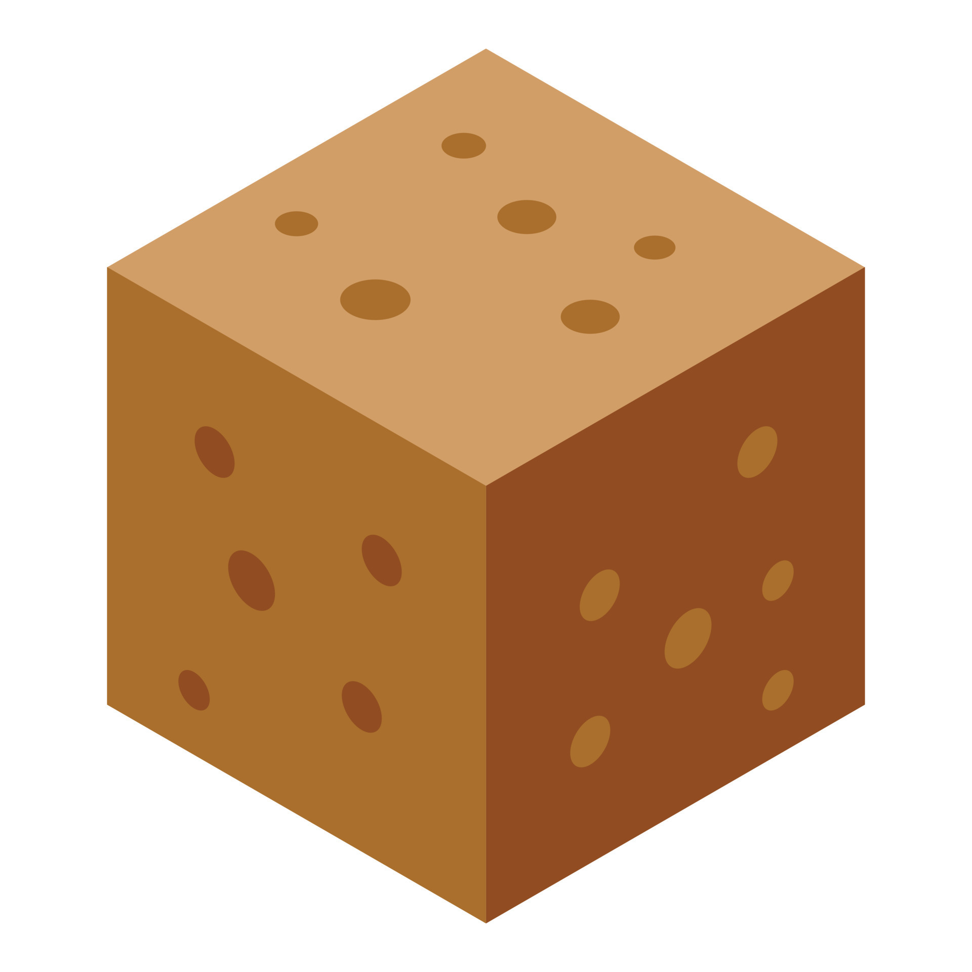 Brown sugar cube icon, isometric style 15379451 Vector Art at Vecteezy