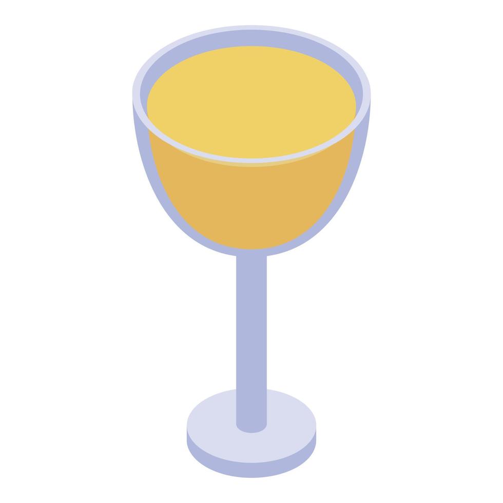 icono de vaso de jugo, estilo isométrico vector