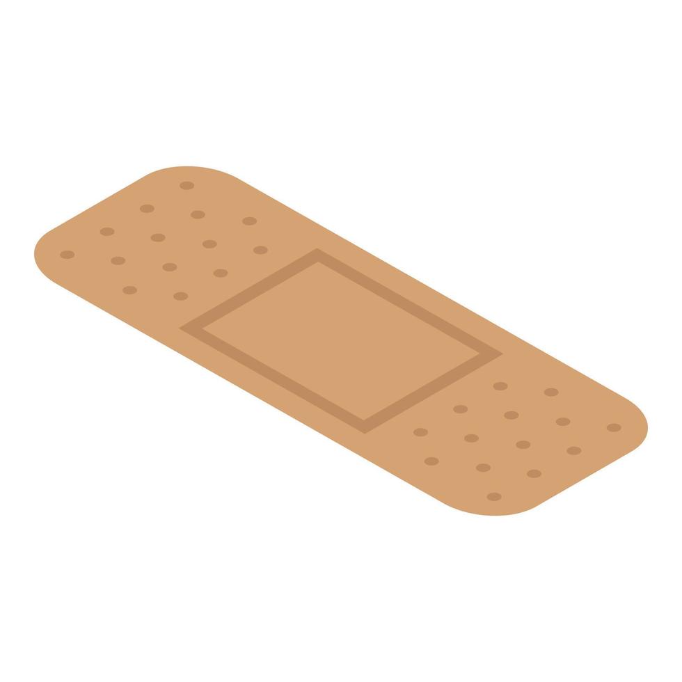 Medical plaster icon, isometric style vector