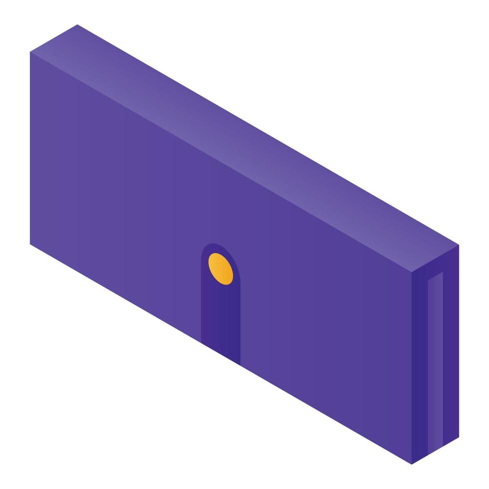 Woman wallet icon, isometric style vector