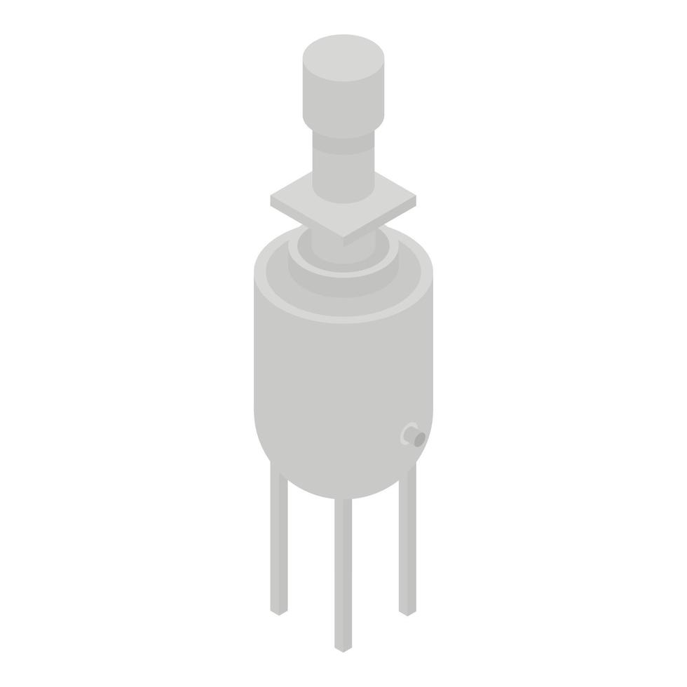 Milk dairy factory icon, isometric style vector