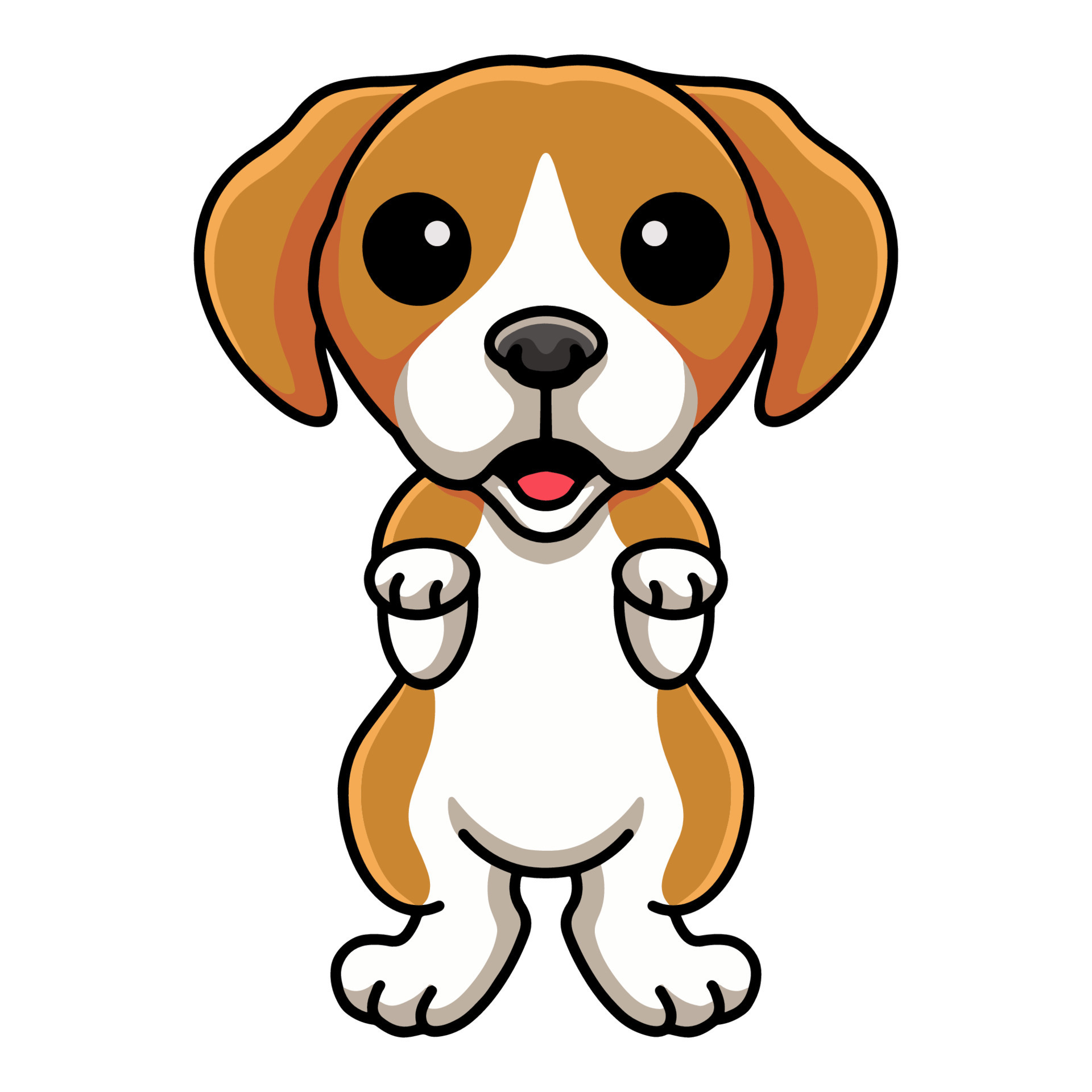 Cute little beagle dog cartoon standing 15380828 Vector Art at Vecteezy Cute little beagle dog cartoon standing 15380828 Vector Art at Vecteezy