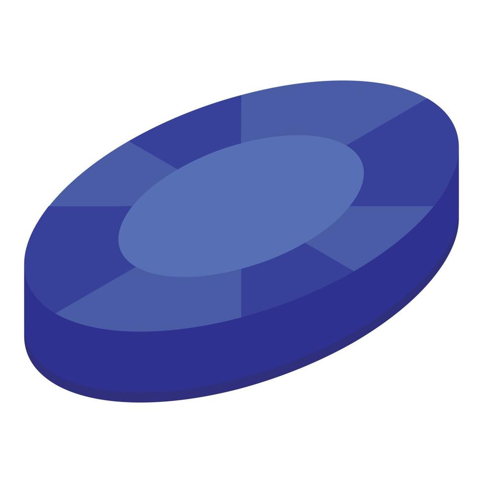 icono de gema de zafiro, estilo isométrico vector