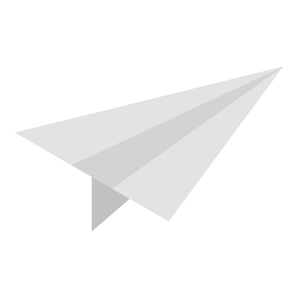 Paper plane icon, isometric style vector