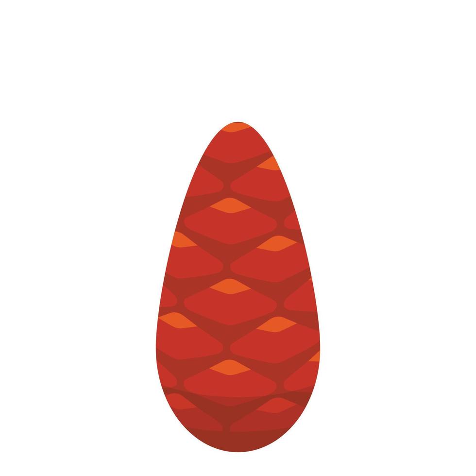 Pine cone icon, isometric style vector