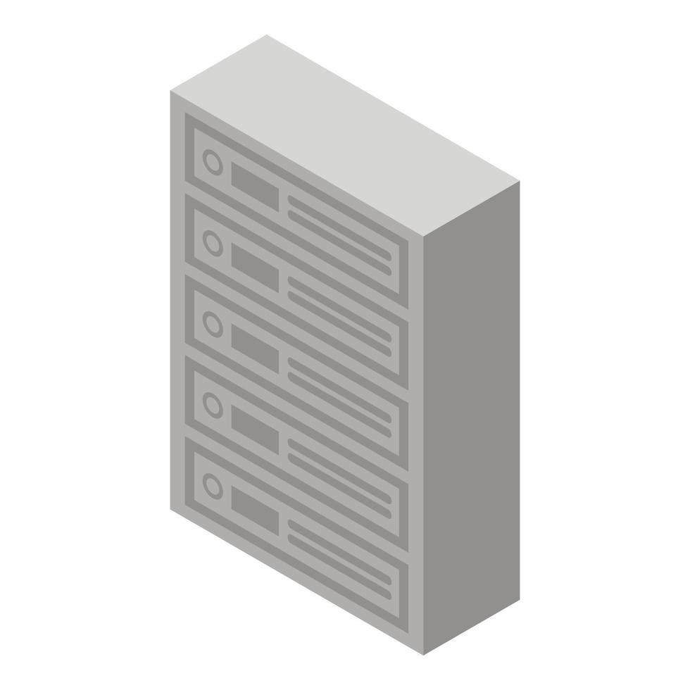 Apartments mailboxes icon, isometric style vector