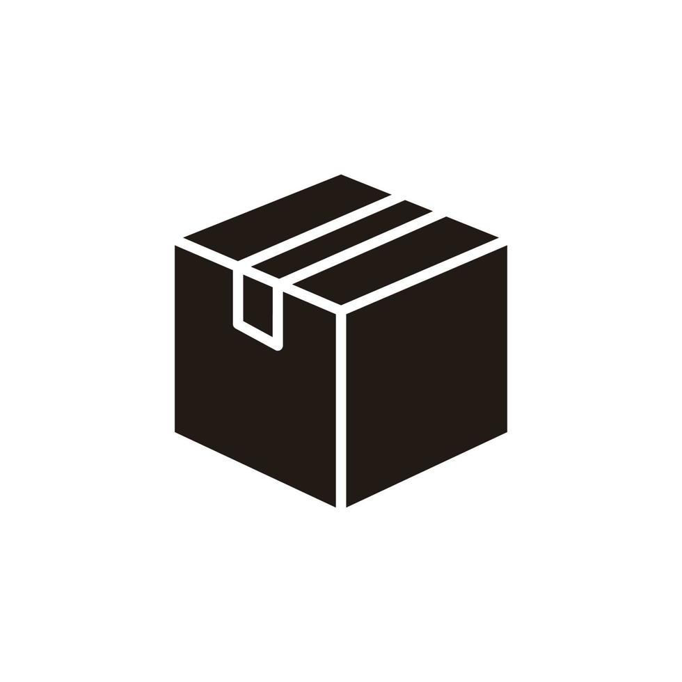 plantillas de diseño de símbolo de icono de caja vector