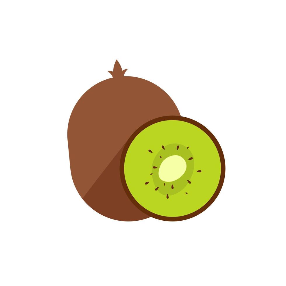 kiwi, ilustración de vector de icono de diseño plano