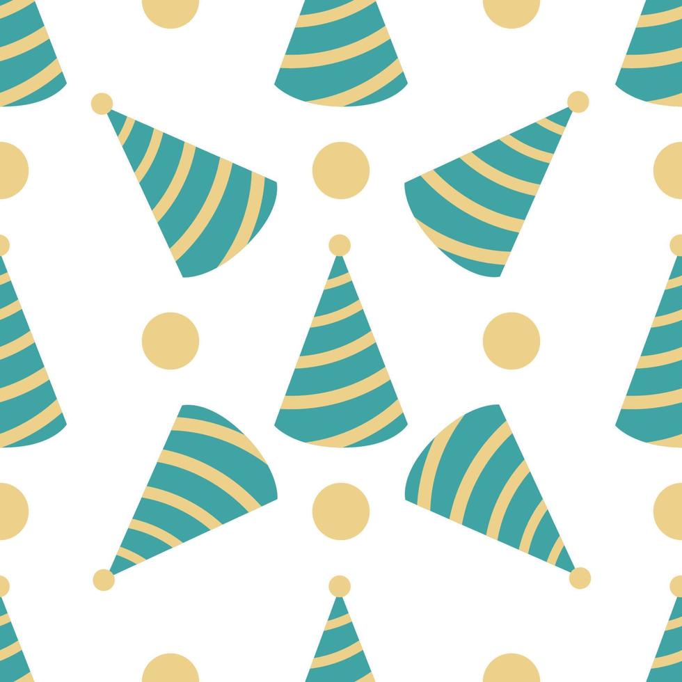 pattern of a green cap with a circle vector