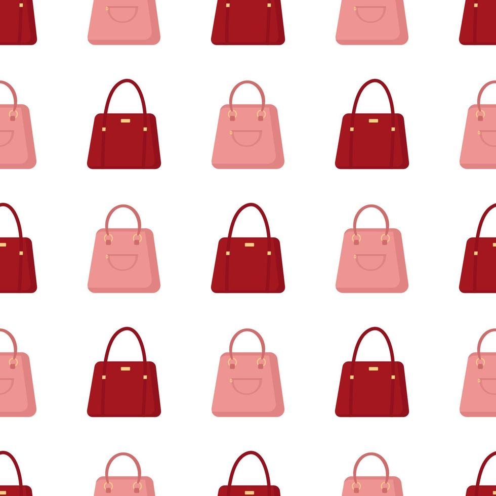 red and pink bag pattern vector