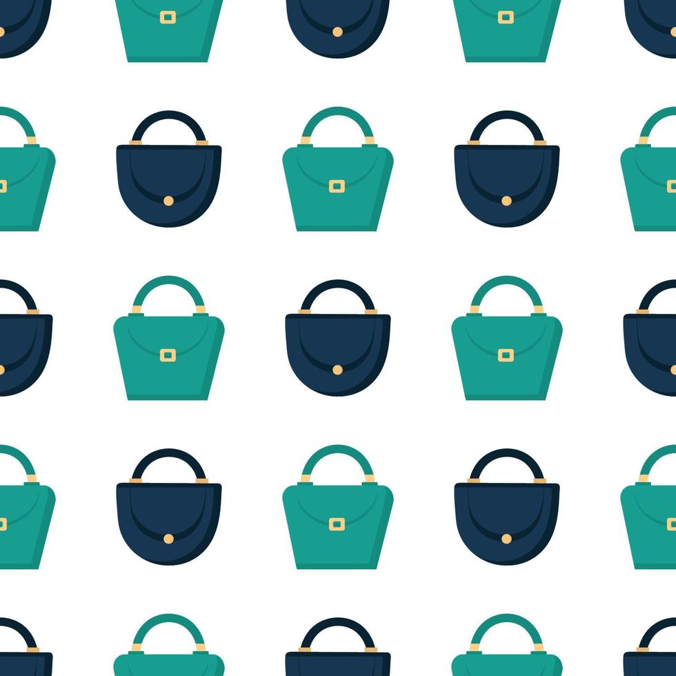 blue and green bag pattern vector