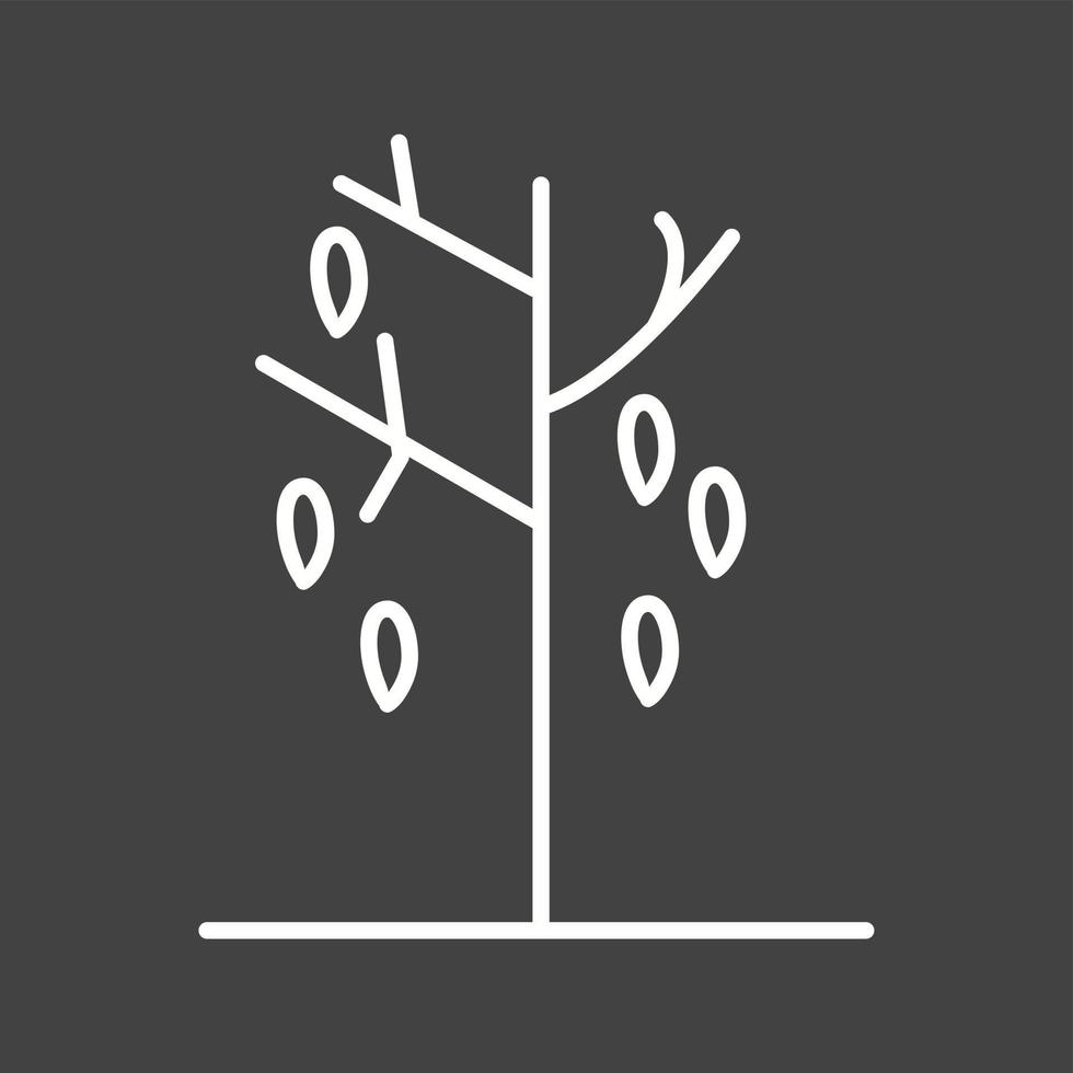 Unique Falling Leaves Vector Line Icon