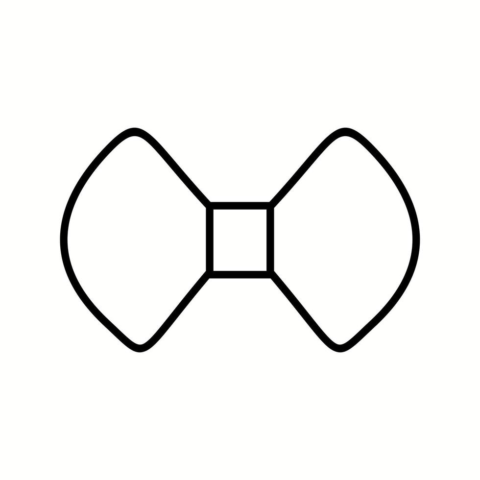 Unique Bow Tie Vector Line Icon