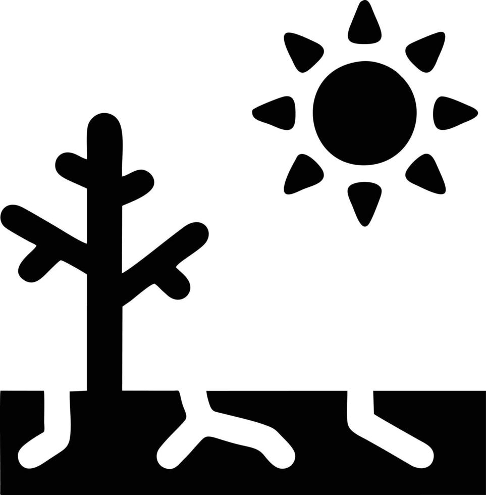 icono de sol en fondo blanco, ilustración del símbolo de icono de sol en negro sobre fondo blanco vector