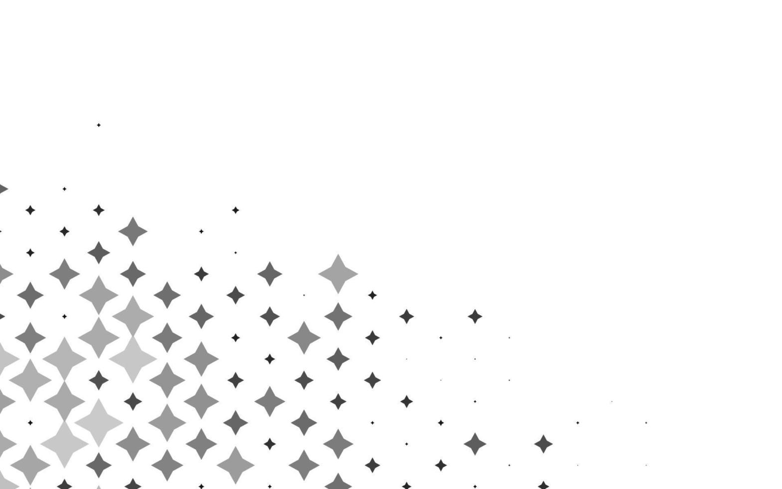 Light Silver, Gray vector pattern with christmas stars.