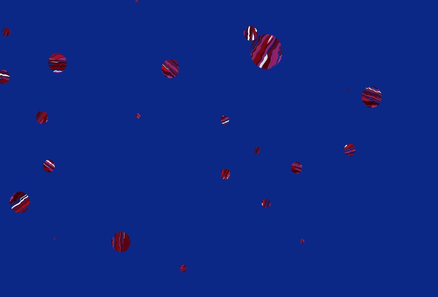 Light blue, red vector background with bubbles.