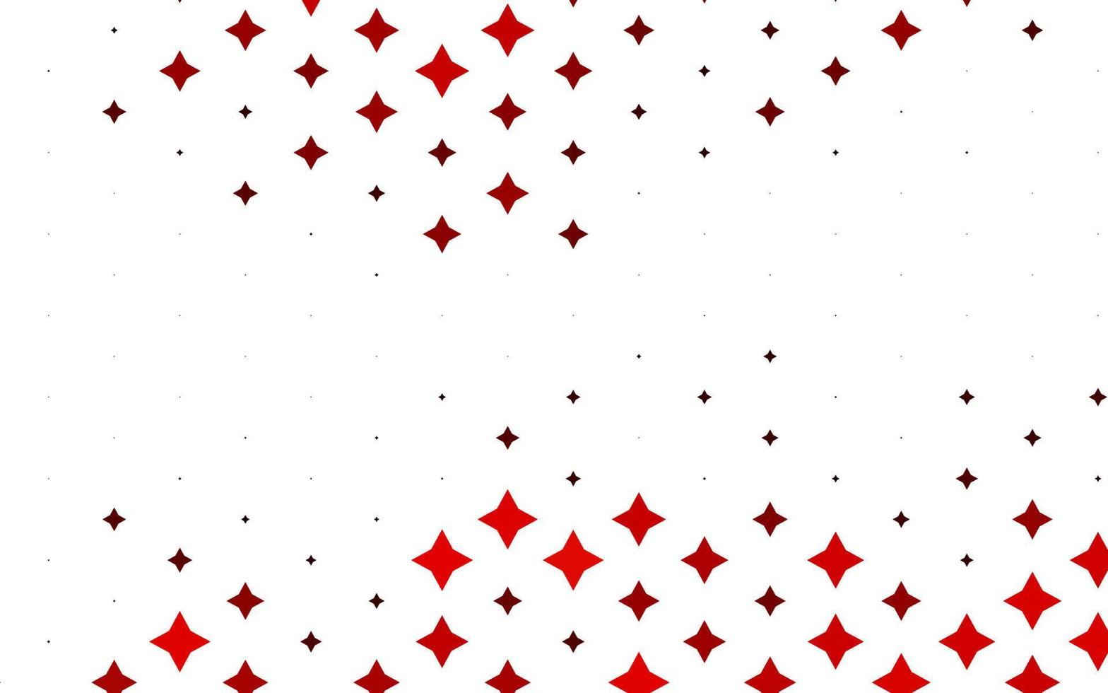 textura de vector rojo claro con hermosas estrellas.