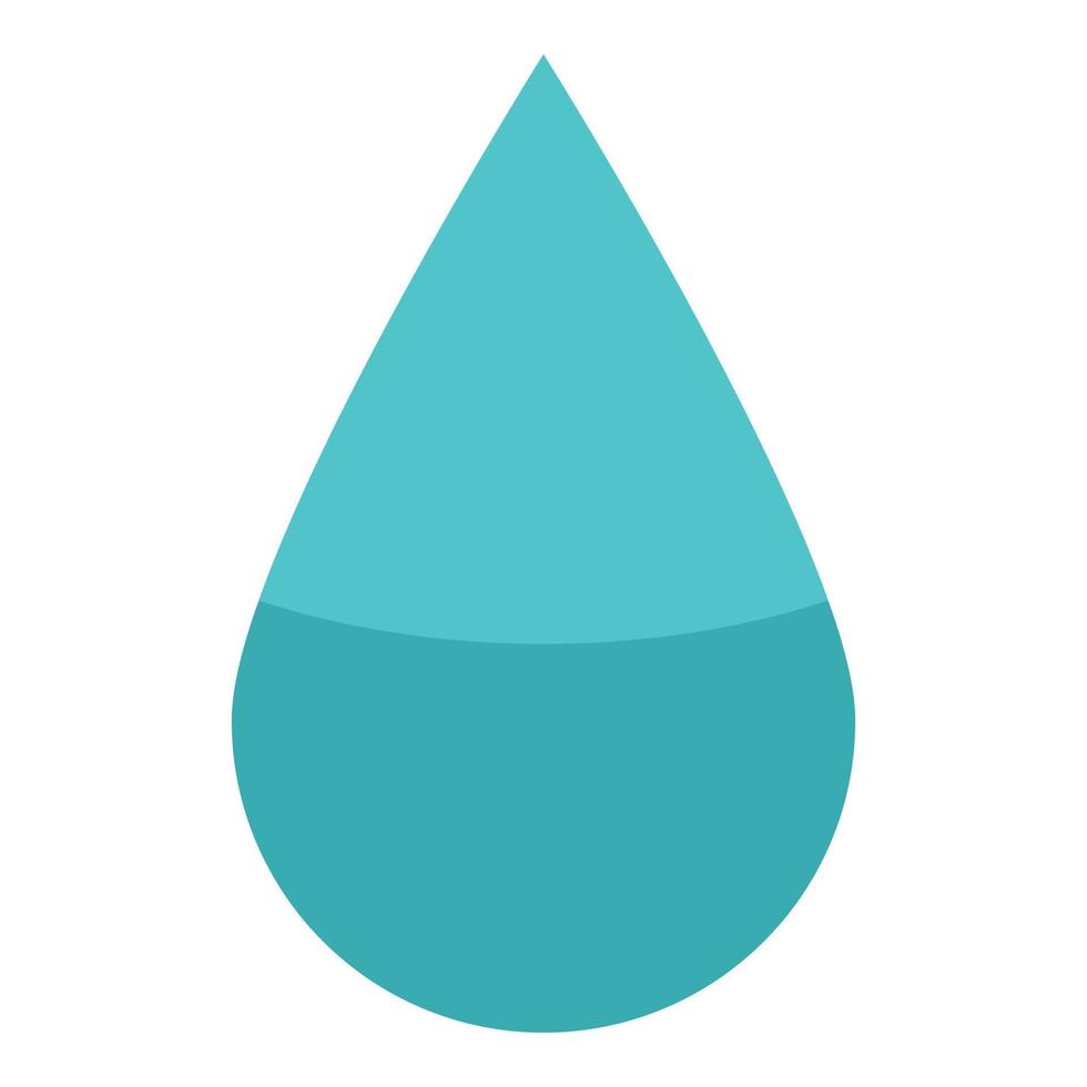 Water drop icon, isometric style vector