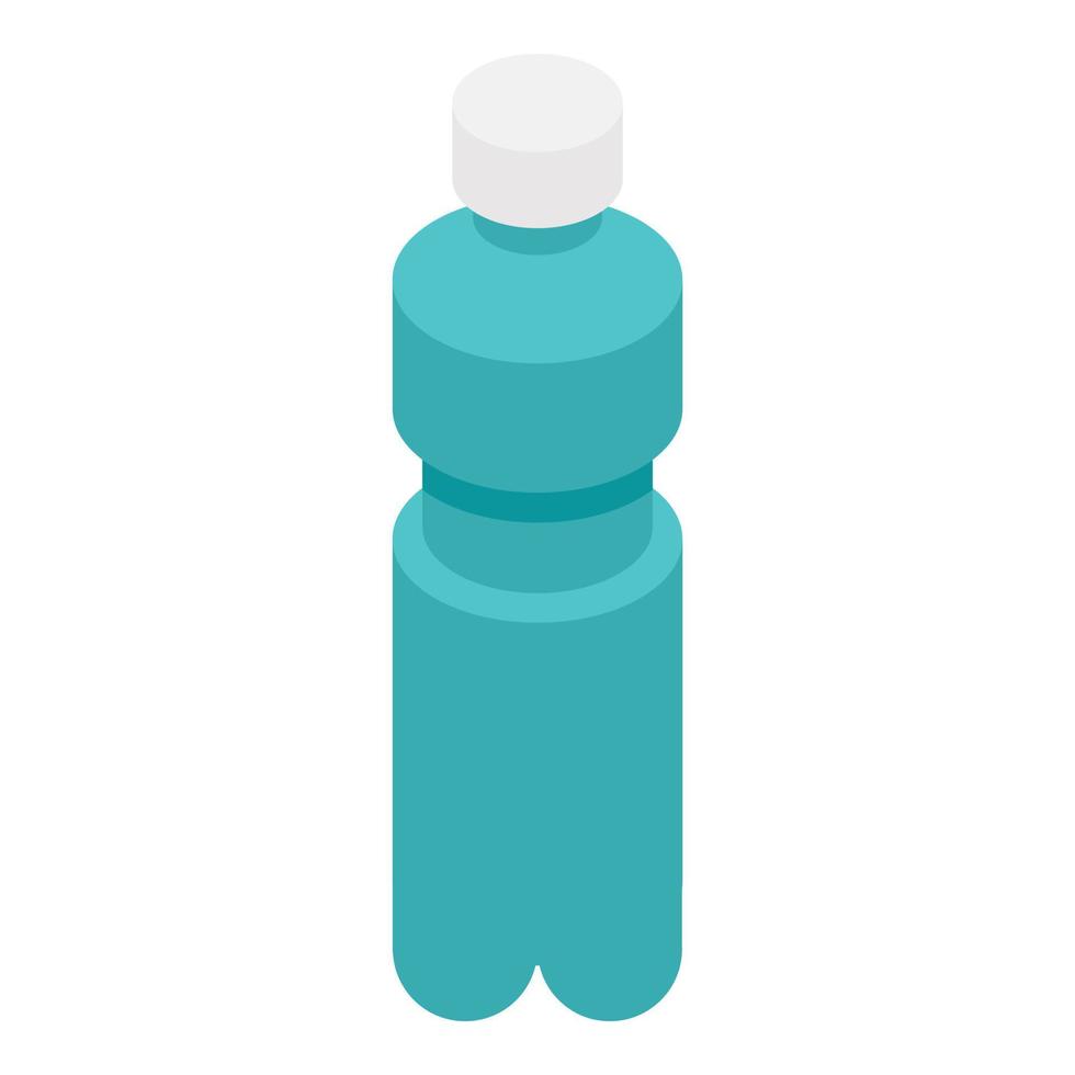 Water bottle icon, isometric style vector