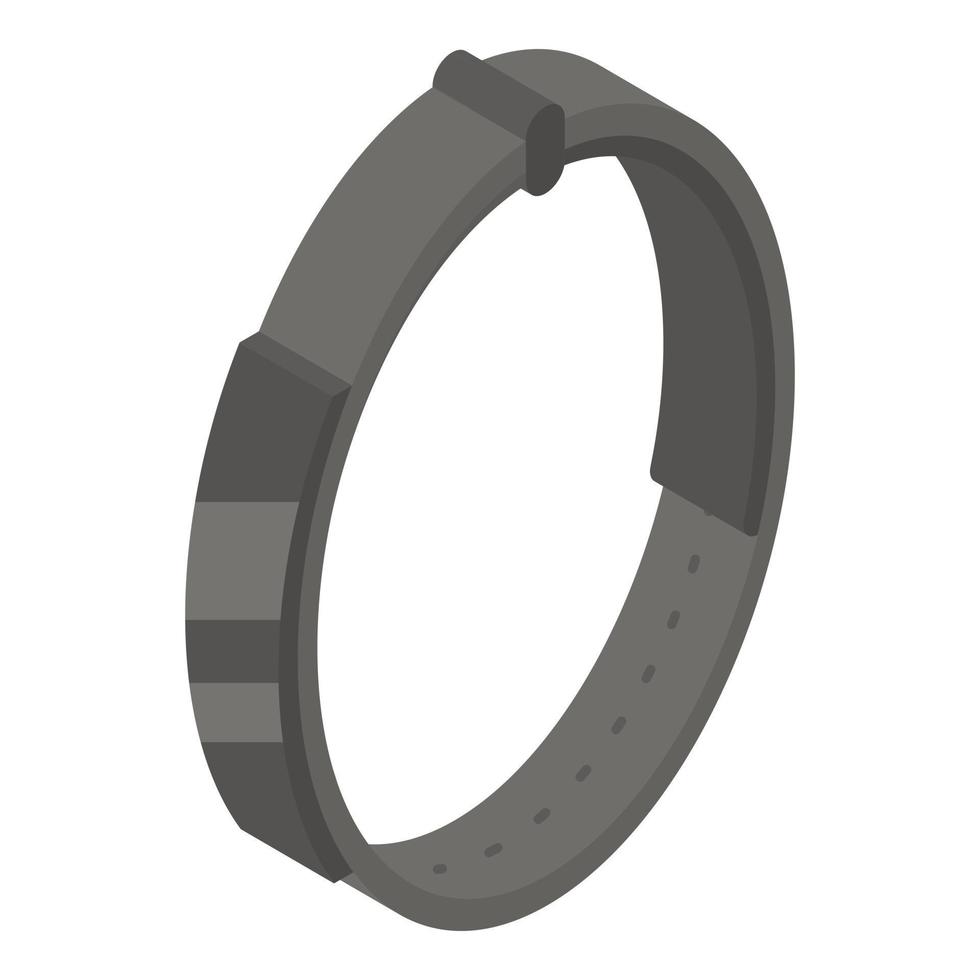 Smart bracelet icon, isometric style vector