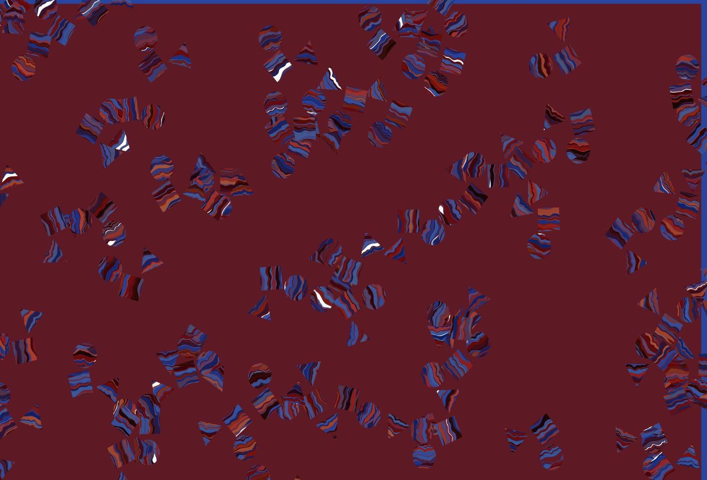 Light Blue, Red vector background with triangles, circles, cubes.
