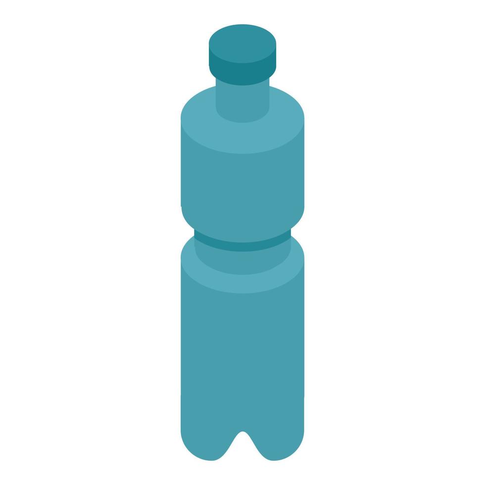 Mineral water bottle icon, isometric style vector