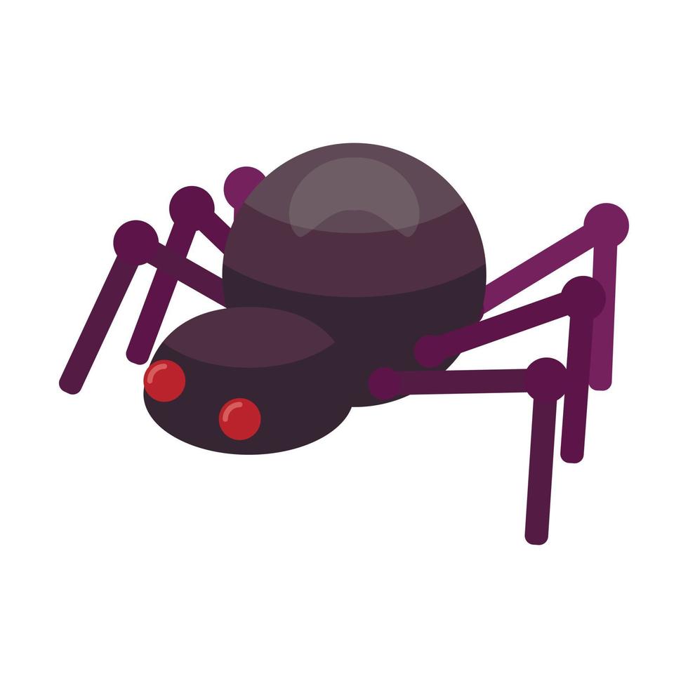 Spider icon, isometric style vector