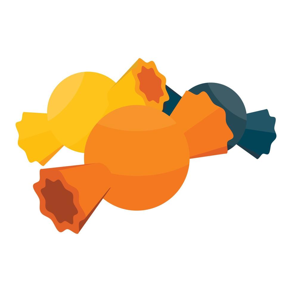 Halloween candy icon, isometric style vector
