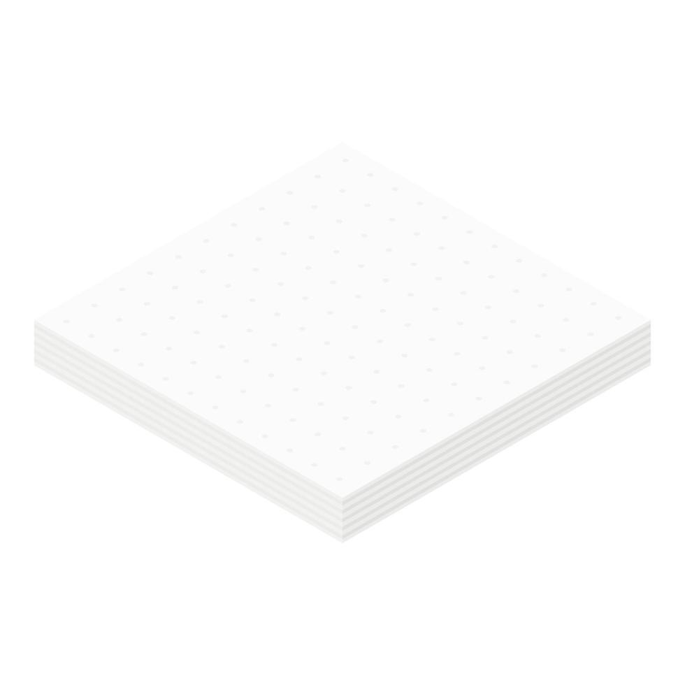 Napkins icon, isometric style vector