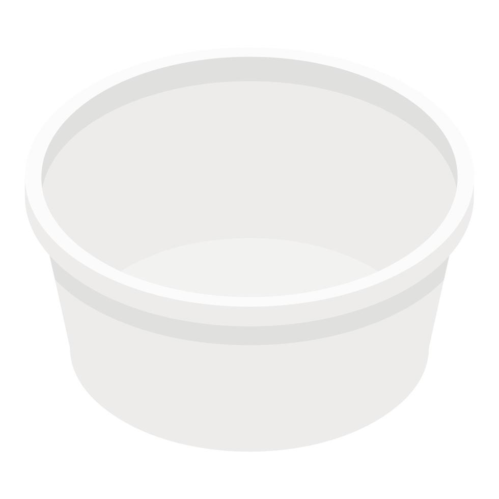 Carry food box icon, isometric style vector