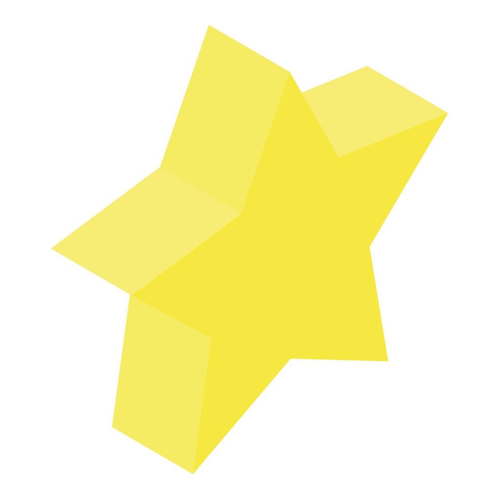 Star icon, isometric style vector