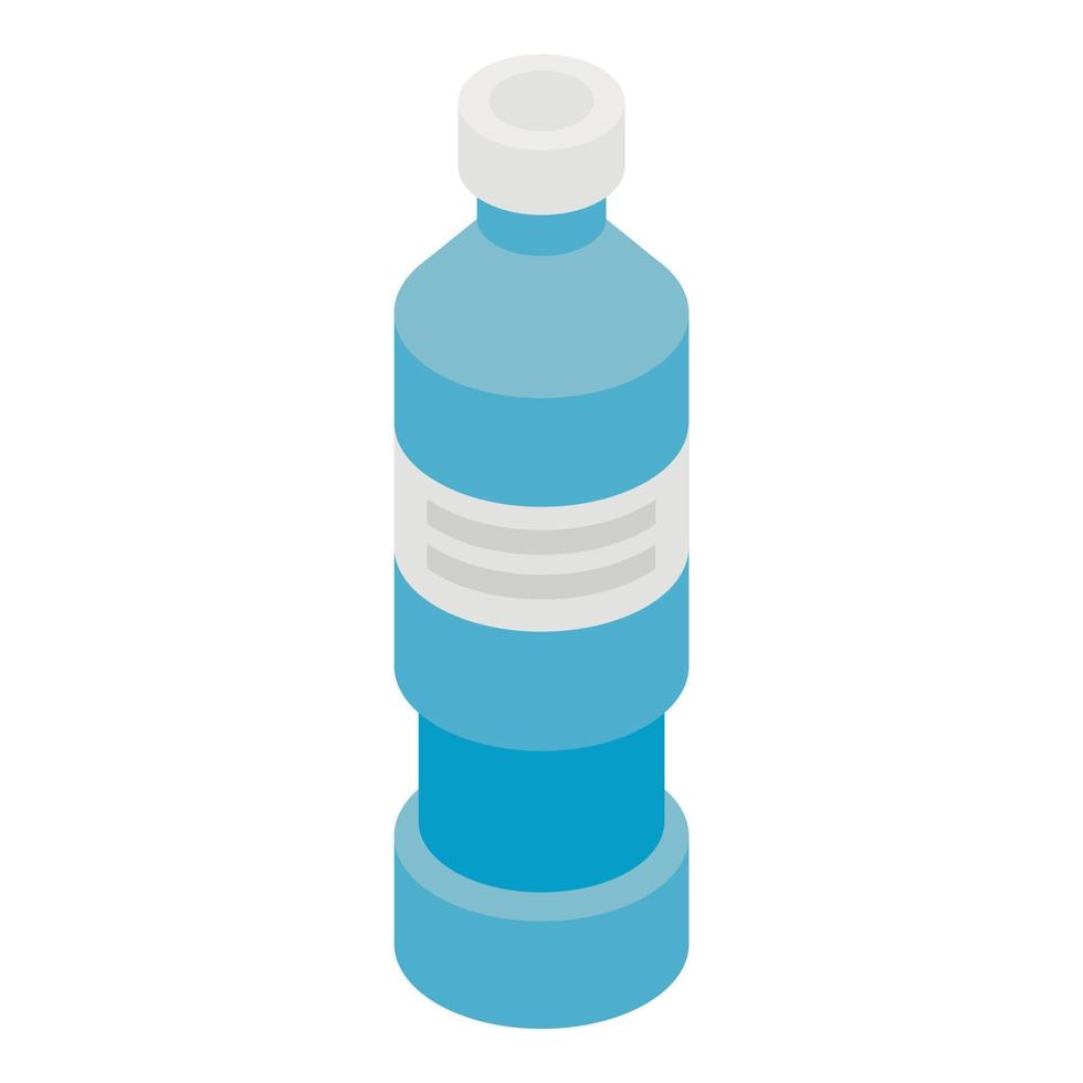 Tall medicine bottle icon, isometric style vector