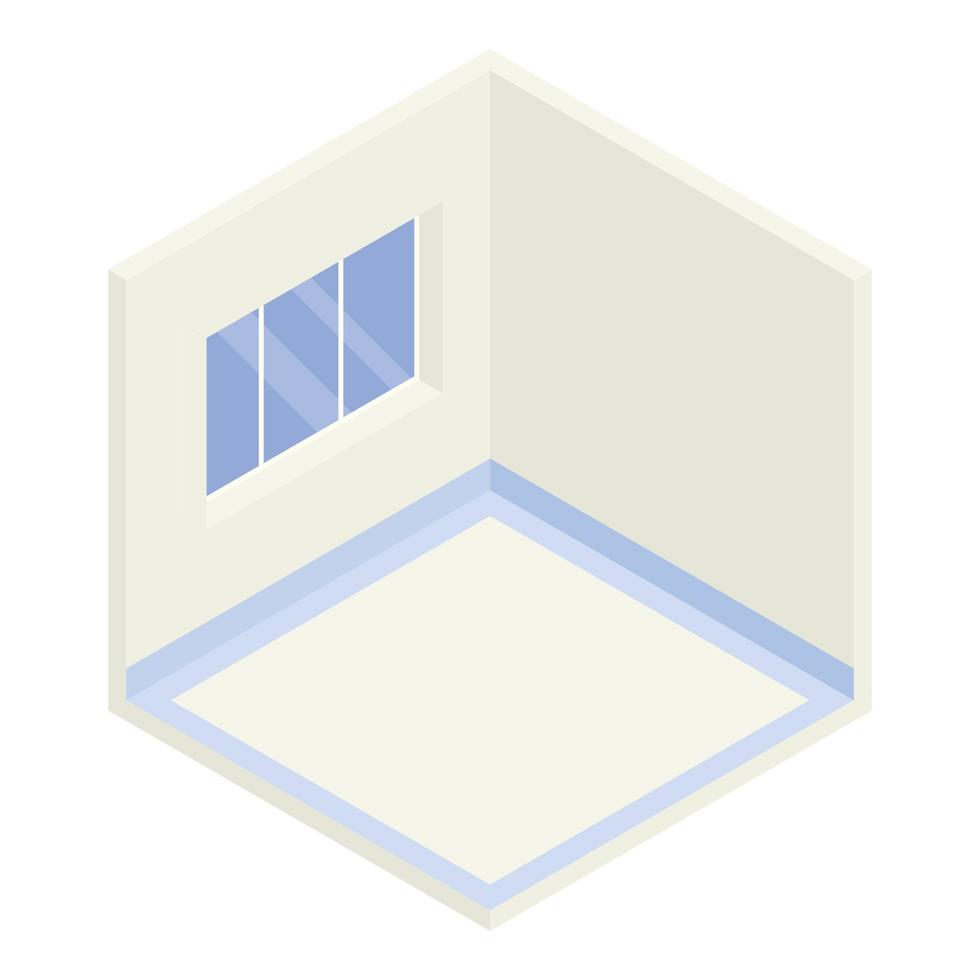 Empty room icon, isometric style vector