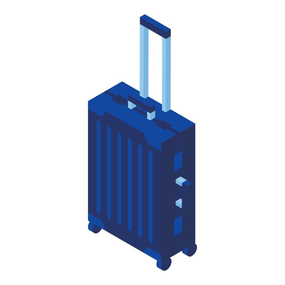 Plastic travel bag icon, isometric style vector