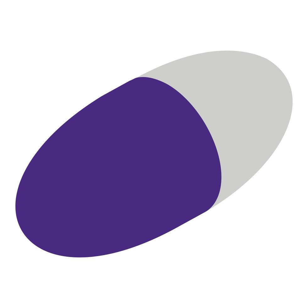 Vitamin Capsule icon, isometric style vector