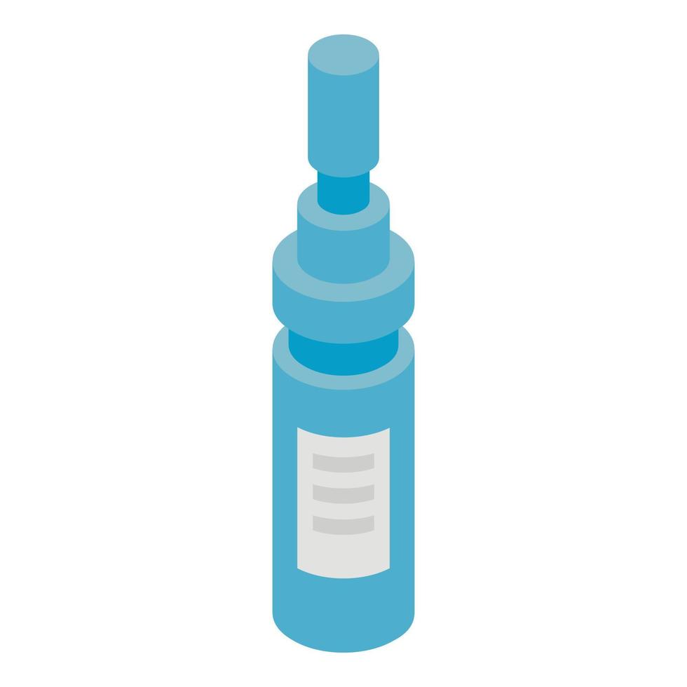 Cold medicine icon, isometric style vector