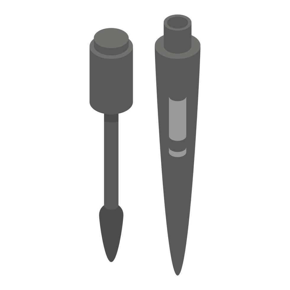 Ink mascara icon, isometric style vector