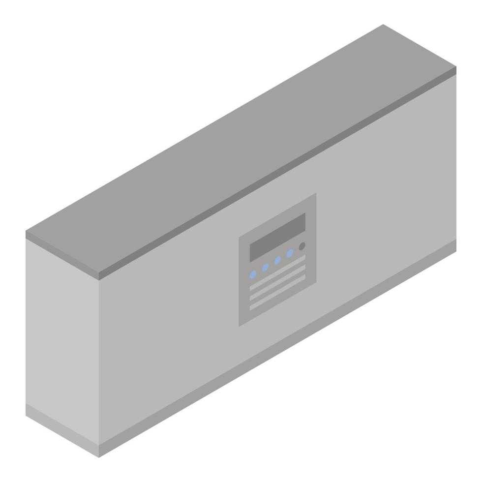Milk factory production icon, isometric style vector