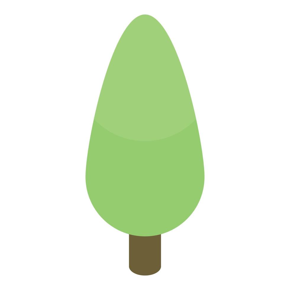 Park tree icon, isometric style vector