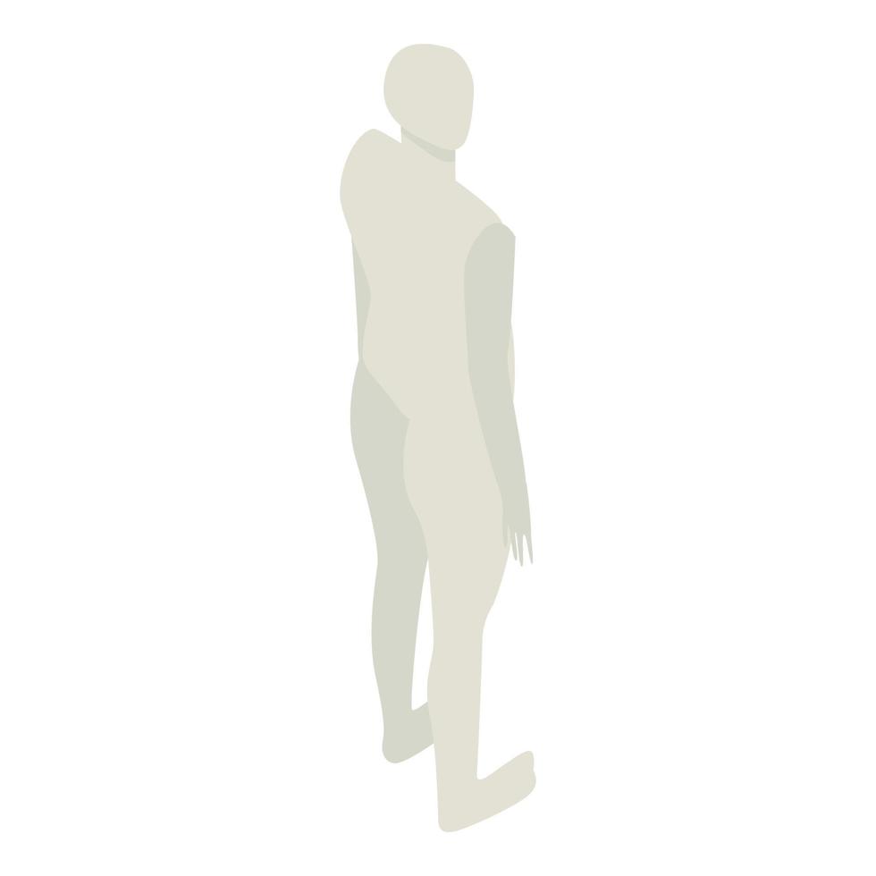 Mannequin icon, isometric style vector