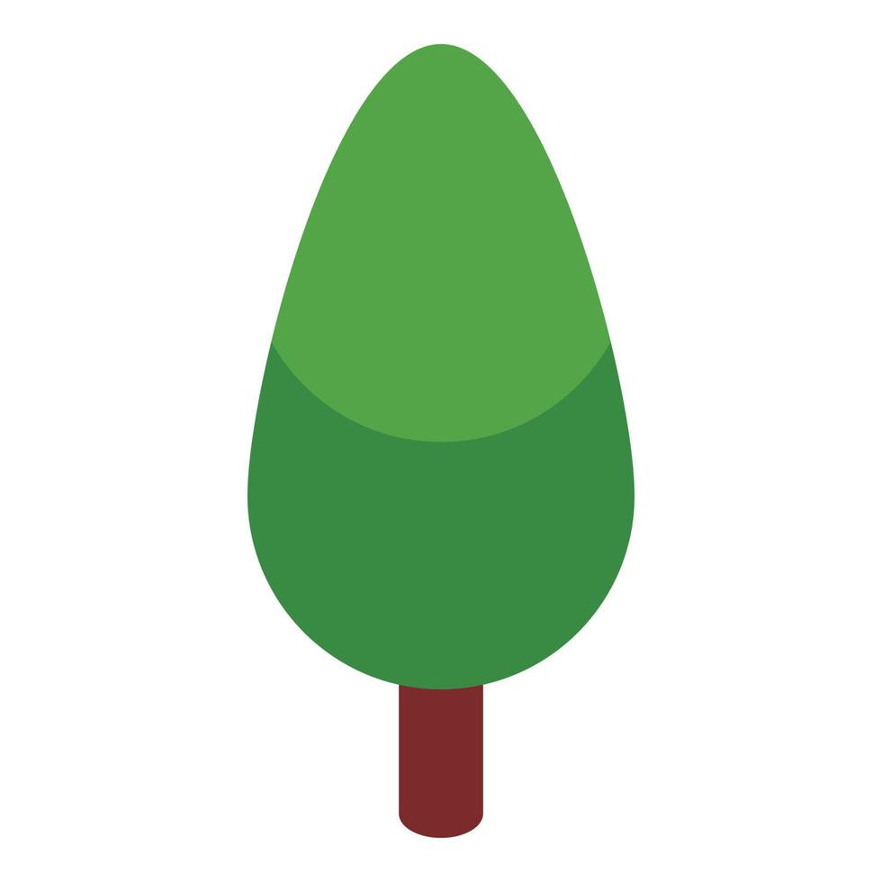 Tree icon, isometric style vector