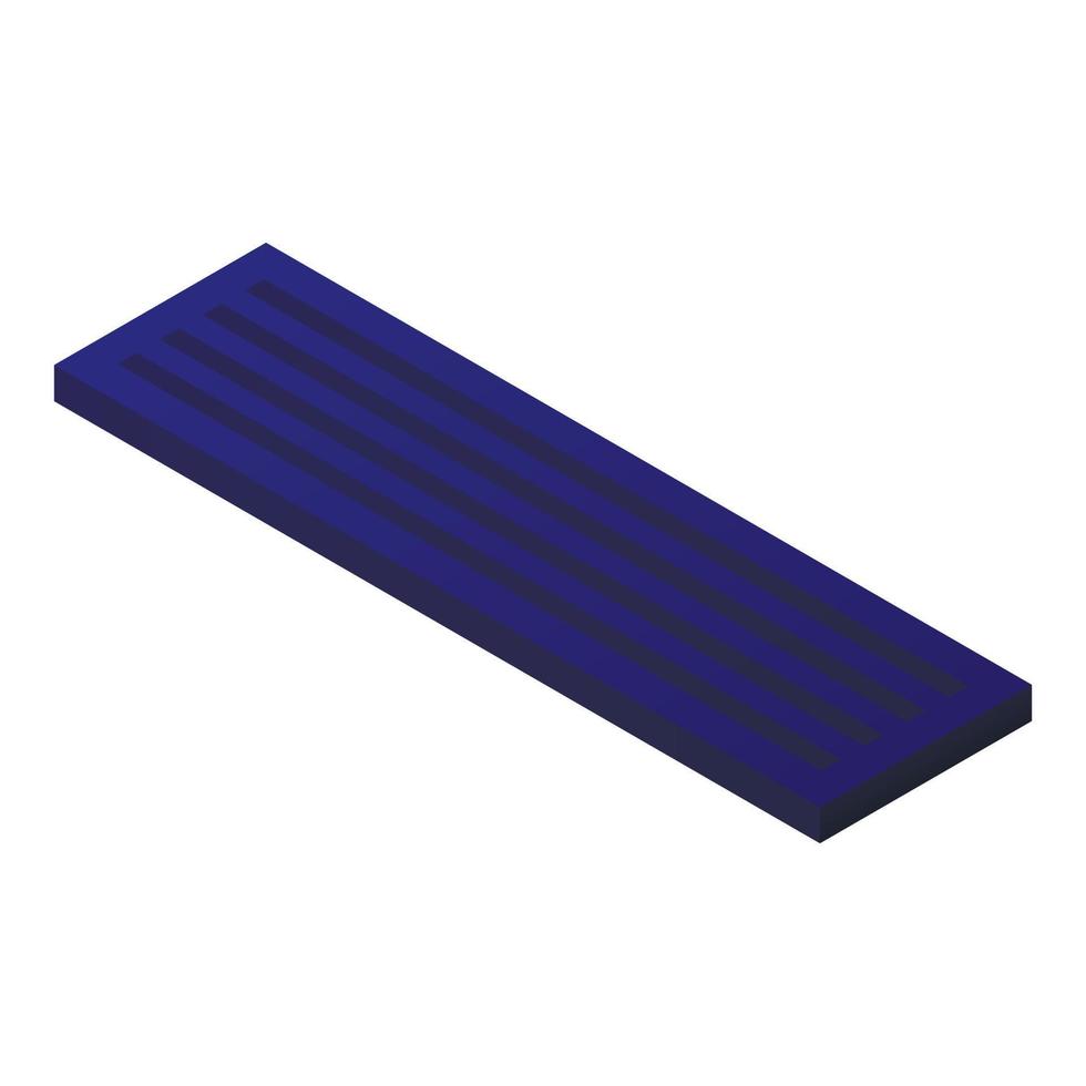 Computer keyboard icon, isometric style vector