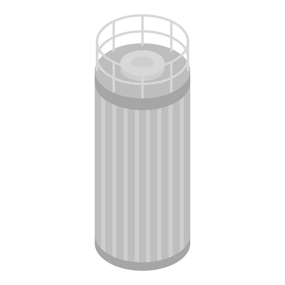 Milk tank cistern icon, isometric style vector