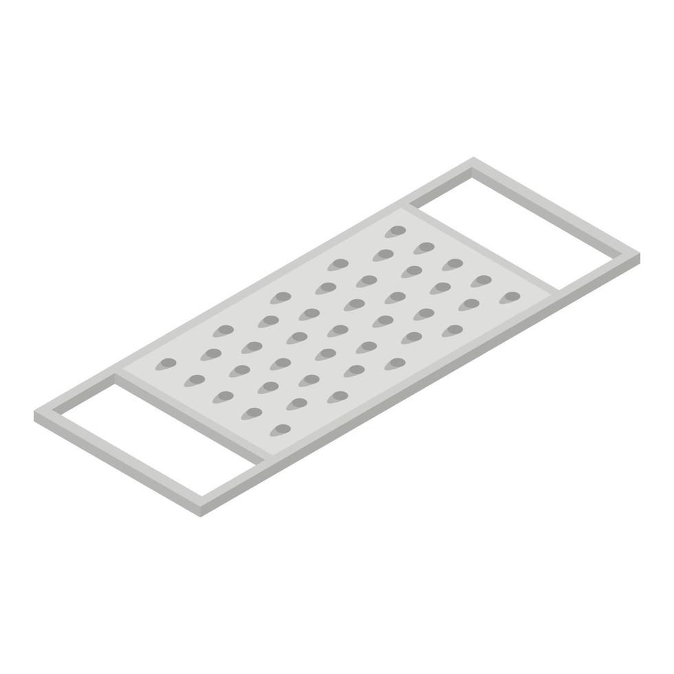 Grater icon, isometric style vector